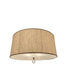 Custom Design Round Linen Drum Shade Pendant