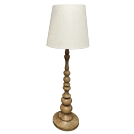 Land of Nod Turned Spindle Wood Floor Lamp
