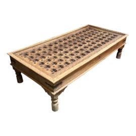 Vintage Tanzania Wood Door Coffee Table