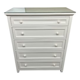 Pottery Barn Beadboard Five Drawer Dresser. Original Price: $1,199