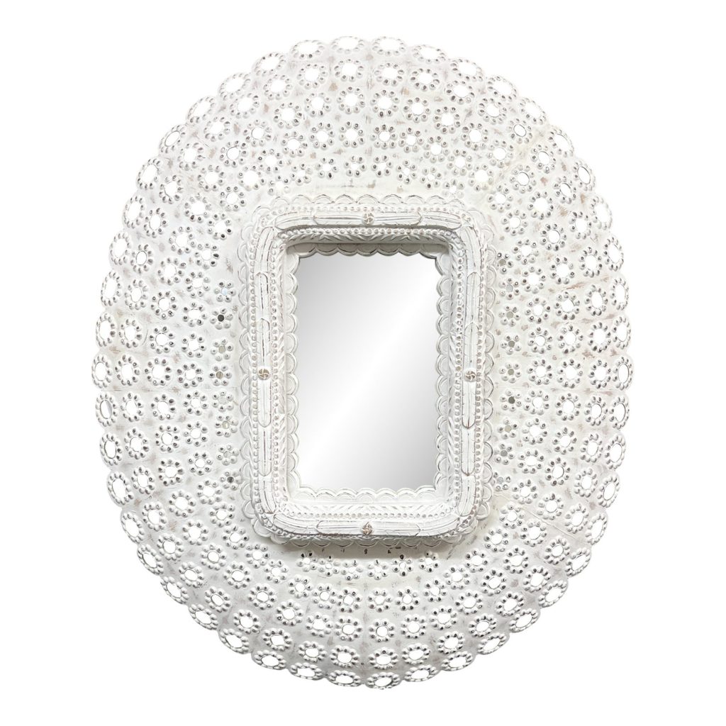 Restoration Hardware Peacock Oval Wall Mirror - Design Plus Gallery