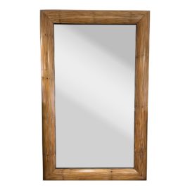 Crushed Bamboo Monumental Floor + Wall Mirror