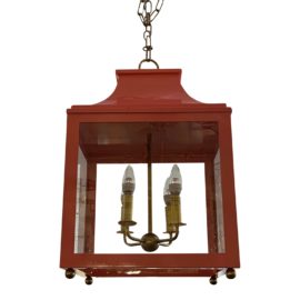 Hudson Valley Mitzi-Leigh Pink Pendant Lantern. Original Price: $1,416