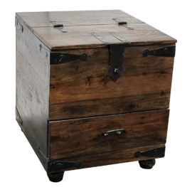 Crate & Barrel Taka Storage Side Table