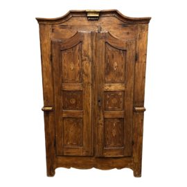 Antique French Country Too Piece Armoire