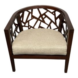 Crate & Barrel Ankara Chair + Fabric Cushion. Original Price: $900