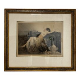 Louis Icart "Smoke - Fumeé" Signed Etching, 1926