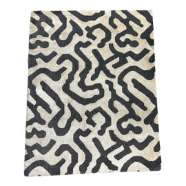 Doris Leslie Blau Modern Gray + White Area Rug - 3ft2in x 4ft1in