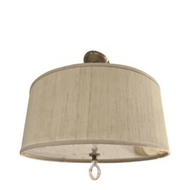 Custom Design Round Linen Drum Shade Pendant