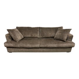 Coco Republic Custom Brown Chenille Sofa. Original Price: $2,000