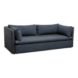 West Elm Shelter Sofa in Midnight Blue. Original Price: $2,100