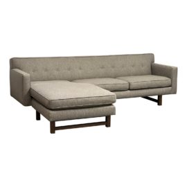 Room and Board Andre Sofa With Reversible Chaise in Conley Cloud. Original Price: $3,000