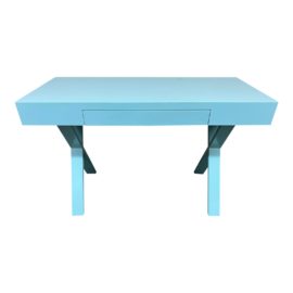Contemporary Turquoise Writing Desk
