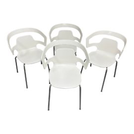 Alias Design's Alfredo Häberli Segesta 500 Stackable Chairs, Set of Four. Original Price: $900