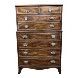 Vintage Seven Drawer Chest on Chest Dresser