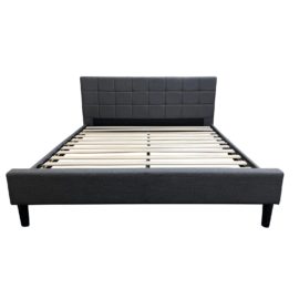 Zinus Lottie Eastern King Gray Bedframe. Original Price: $619