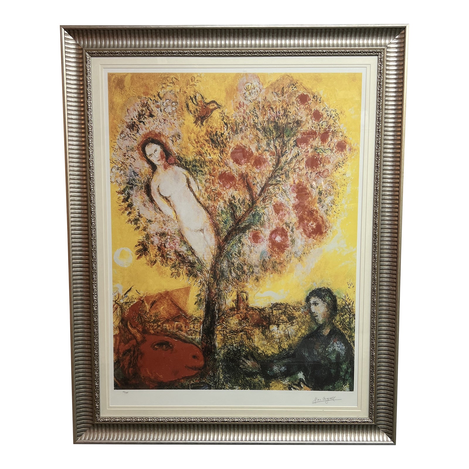 M. Chagall額入 marc-chagall-tree-over-village
