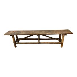 Rustic Large Wood Bench/ Console
