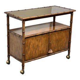 Baker Furniture Vintage Hollywood Regency Bar Cart