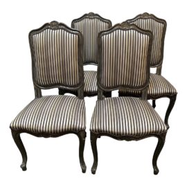 Vintage Style Dining Room Chairs, Set of Four
