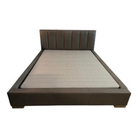 Queen Size Restoration Hardware Modena Leather Platform Bed Frame. Original Price: $6,685