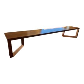 Dedon Afromosia "African Teak" Monumental Console. Original Price: $20,000