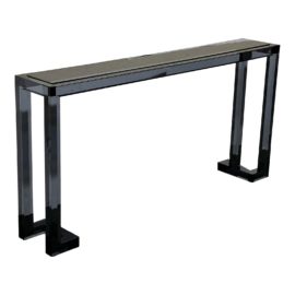 Interlude Home Ava Sofa Table in Smoke. Original Price: $4,782