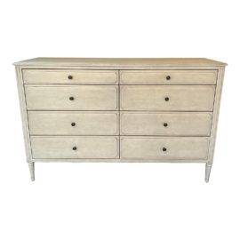 Restoration Hardware Baby & Child Marcelle 8 Drawer Wide Dresser - Vintage Grey. Original Price: $2,180