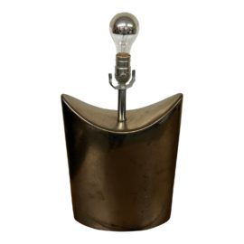 Contemporary Gold Finish Ceramic Table Lamp