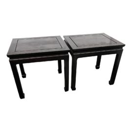 Vintage Chinese Side Tables / Stools, a Pair