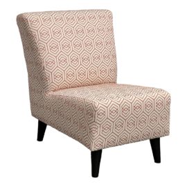 EQ3 Design Simpson Armless Chair in Krishna Guava. Original Price: $625