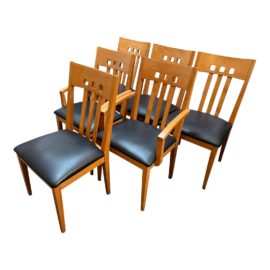 2000s Italian Contemporary Dining Chairs- Set of Six