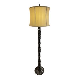 Turned Bronze Metal Floor Lamp. Original Price: $1,200