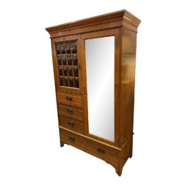 1901 Antique Three Piece Mirrored Chifforobe