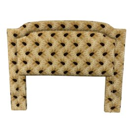 Queen Size Custom Rustic Velvet Upholstered Headboard