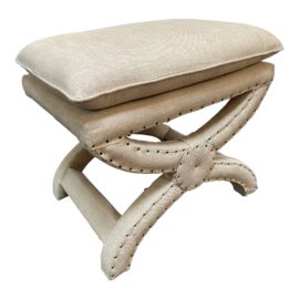 Restoration Hardware Toscane Nailhead Stool. Original Price: $695