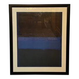 Mark Rothko's Rust and Blue Reproduction Print, Framed