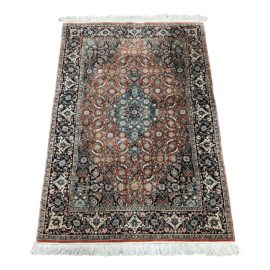 Vintage Persian Hand-Knotted Area Rug - 4′1″ × 6′3″