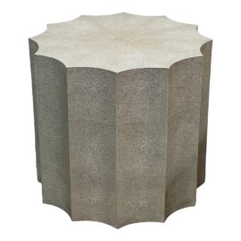 Regina Andrew Marilyn Faux Shagreen Side Table. Original Price: $1,560