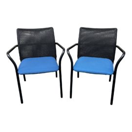 Steelcase Jersey Guest Armchairs, a Pair