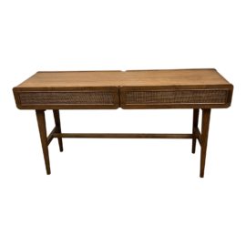 NEW Brownstone Furniture Miles Console Table in Praline. Original Price: $2,250