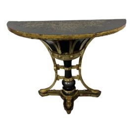 Antique Italian Neoclassical Demilune Table