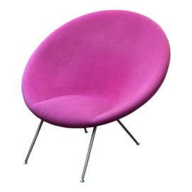 Philip Treacy 1980's Modern Fuschia Portrait Chair