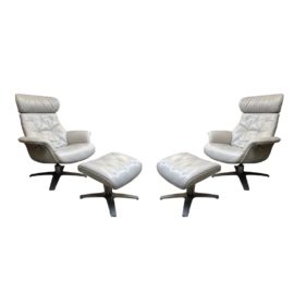 Pair of Cantoni Fairfax Recliners + Footrest. Original Price: $6,590