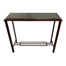 Custom Design Marble + Steel Console Table