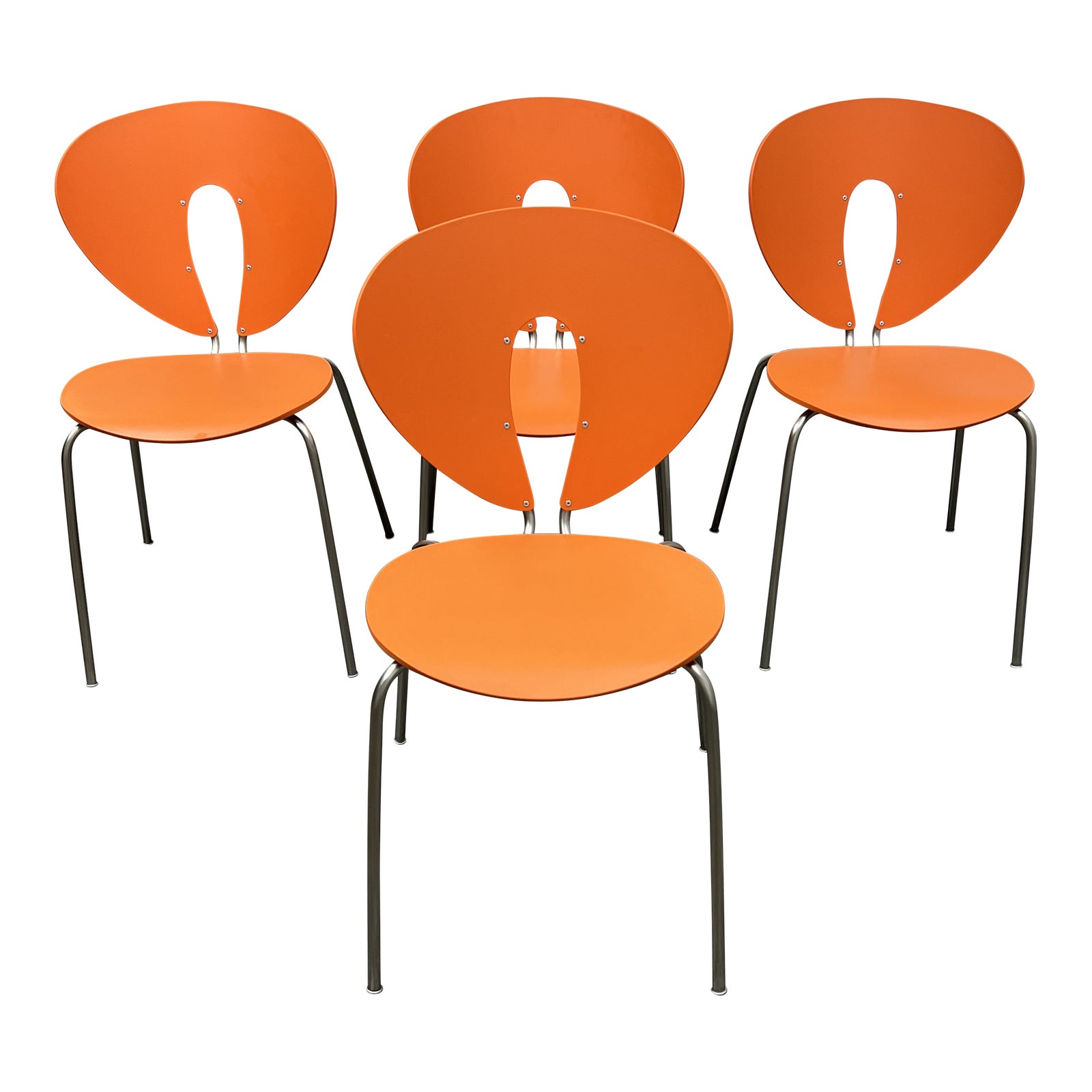 GLOBUS STUA グローバスストゥア ジョン・ガスカJon Gasca Stua Jesus Gasca Orange Globus Chairs, Set of Four - Design Plus
