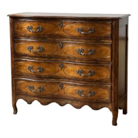 Louis XV Style High Boy Four Drawer Dresser