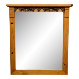 Acorn + Oak Leaf Pine Wall Mirror