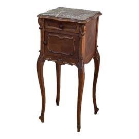 Antique Marble Top Side Table/Nightstand