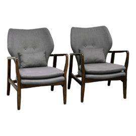 Rivatti Poltrona Cibelle Chairs, a Pair